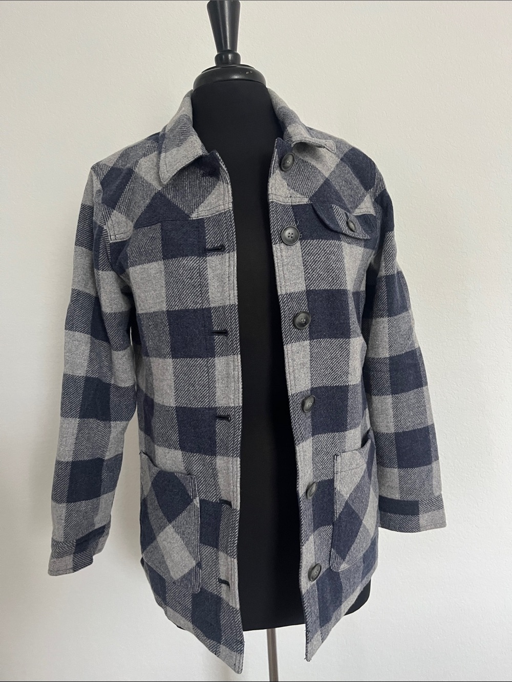 PENDLETON Wool Plaid Button-Up Jacket